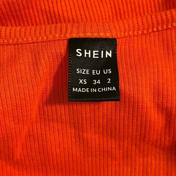 SHEIN - 2 Piece Orange Top and Bottom - Picture 2 of 2